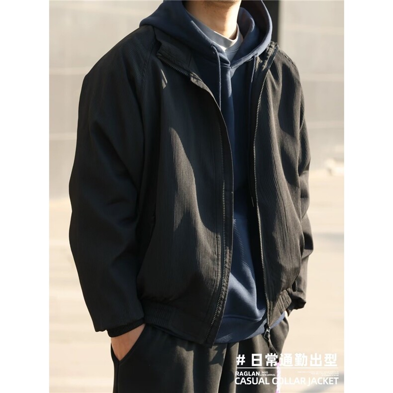 男士军绿色棒球服男秋季男装美式飞行员夹克休闲外套男款茄克外衣,男装夹克,星座506A