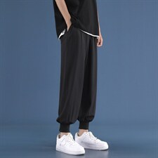 夏季薄款冰丝休闲裤男2023年新款男士韩版潮流裤子2026-特批20,男装休闲裤,星座718-1