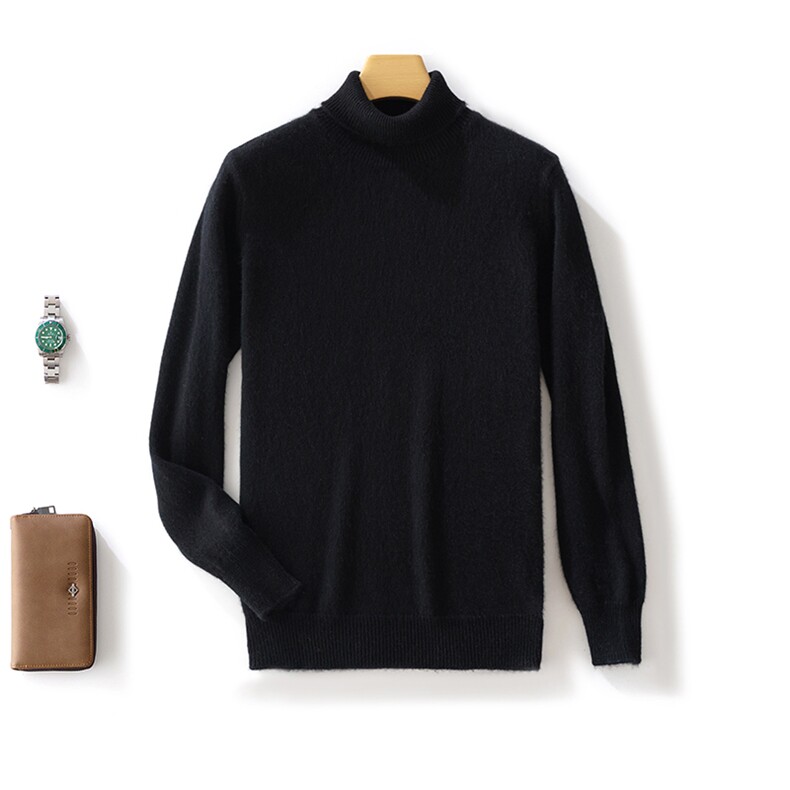 男士套头长袖纯色2024年秋季时尚气质简约羊毛衫，男装羊毛衫，邓利维