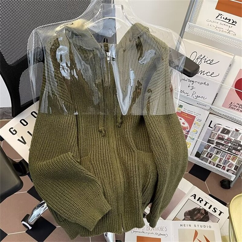 连帽针织毛衣外套男秋冬季2026新款开衫上衣M264/P62,男装针织衫/毛衣,星座506B