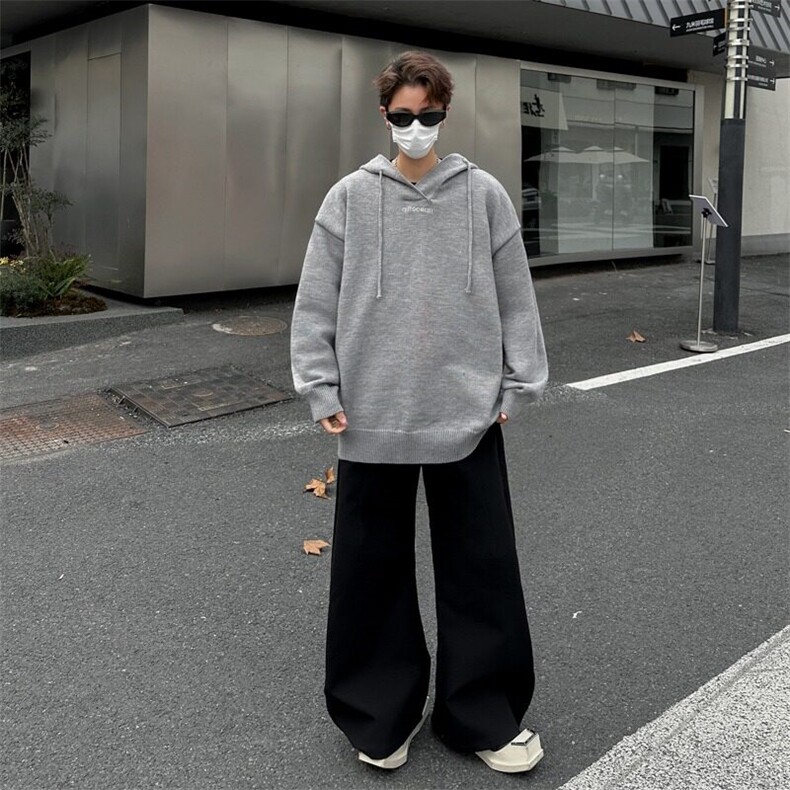 冬季上衣韩简约亨利领毛衣男高级感潮牌INS打底针织衫MZ773-P63图片