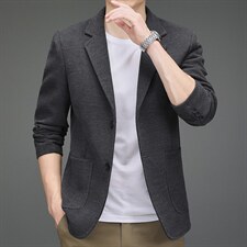 MJ2266男士2023新款春季西服休闲韩版百搭单西中年外套潮上衣P125，男装西服，钱塘6003（原4033）