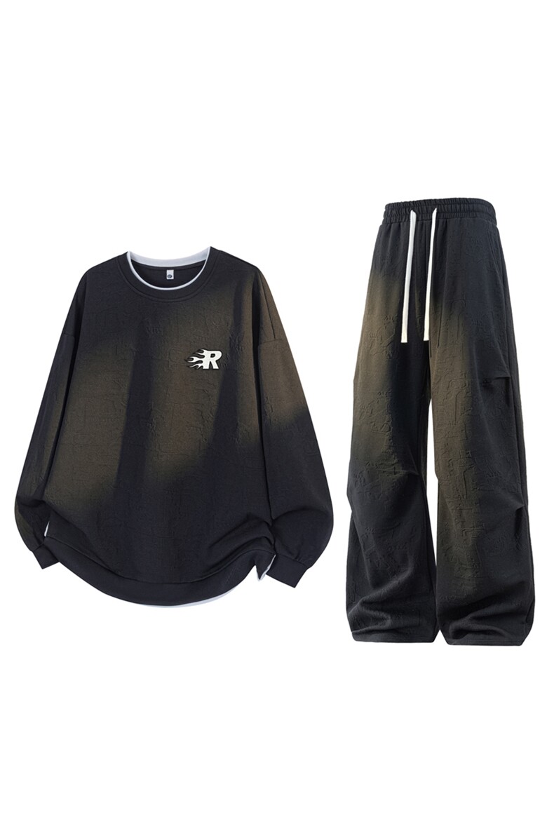 春季新款现货情侣套装男DSA157B-TZ5865-P80,男装休闲套装,电商A157B