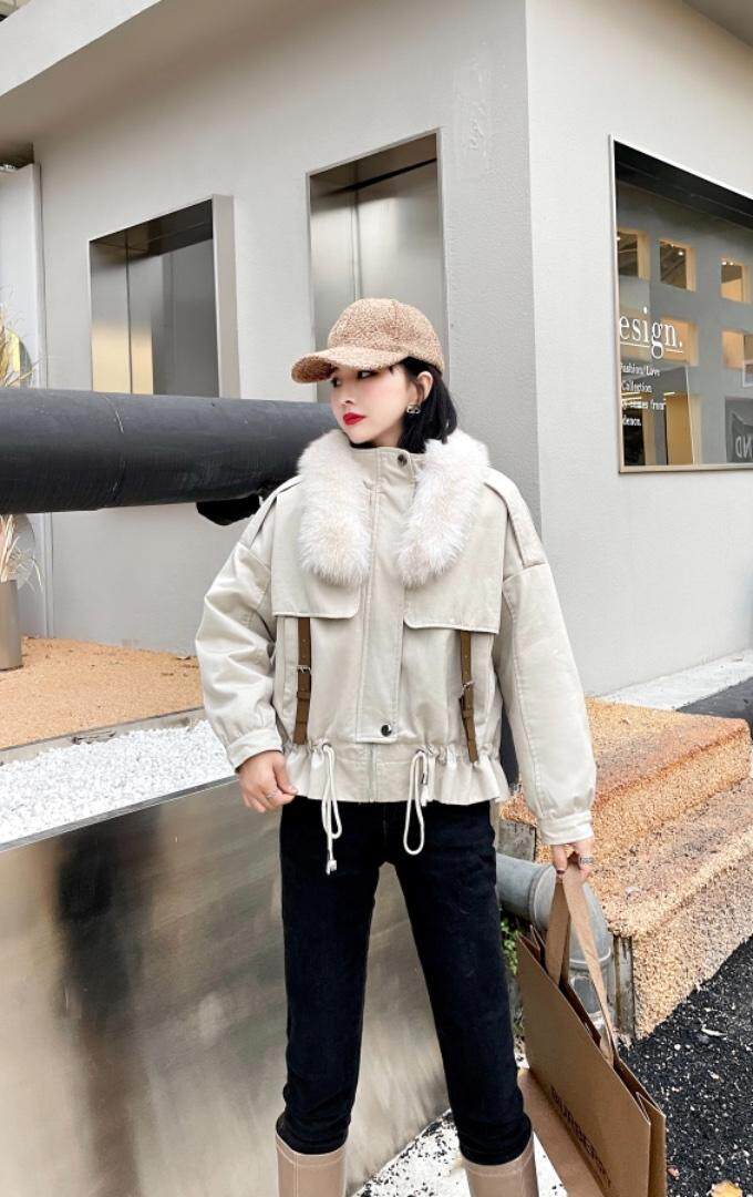 冬季狐狸毛派克服，其它，贻思茗