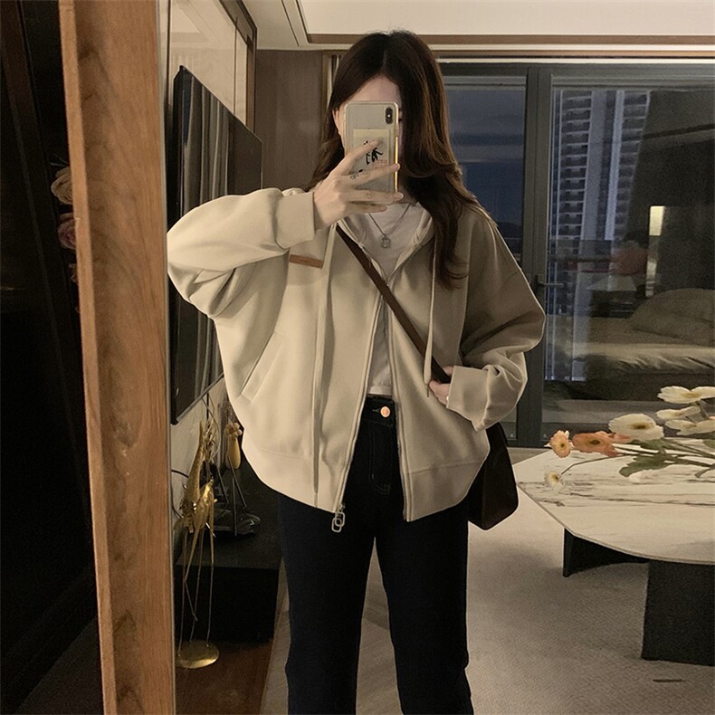 A381-P92秋季开衫卫衣女2024新款春秋外套短款小个子上衣春秋季,男装卫衣,星座911
