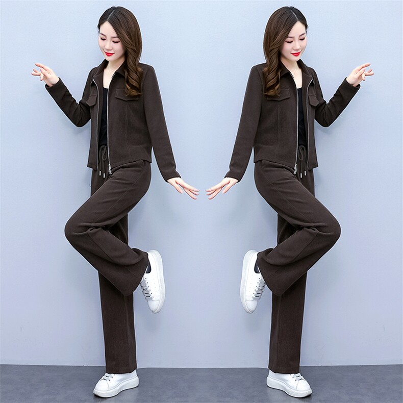 休闲运动套装女2025新款春秋时尚高端品牌妈妈洋端庄大气质两件套,女装套装/套裙,依如秀(原杭风阁)