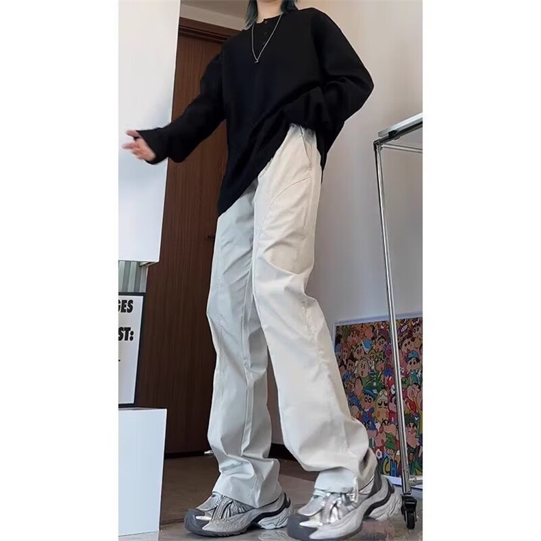 休闲裤男款宽松潮牌运动裤新款直筒裤子513ACK2432P33,女装休闲裤,星座513A