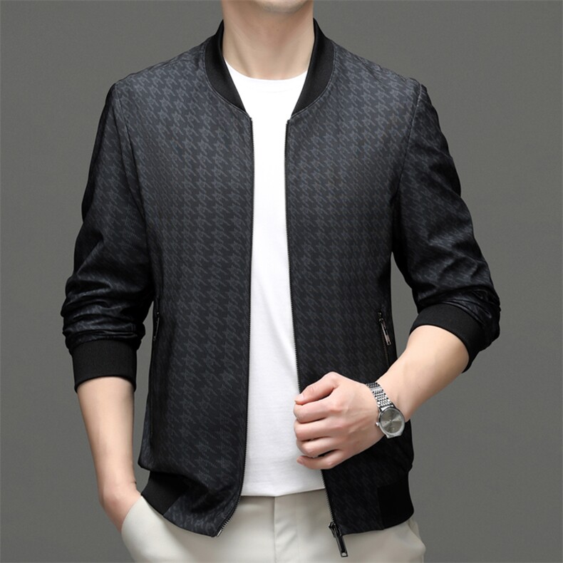 M55286-2钱塘2020-3春秋新款中年男士棒球领夹克简约休闲外套P108,男装夹克,钱塘207-3