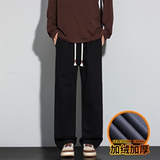 纯棉潮流百搭休闲裤秋冬男士宽松阔腿工装长裤J8030-P45/加绒P55，男装工装外套，星座509