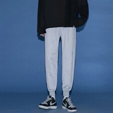 2023秋季男士运动裤纯色百搭直筒卫裤束脚裤WK110P30图片