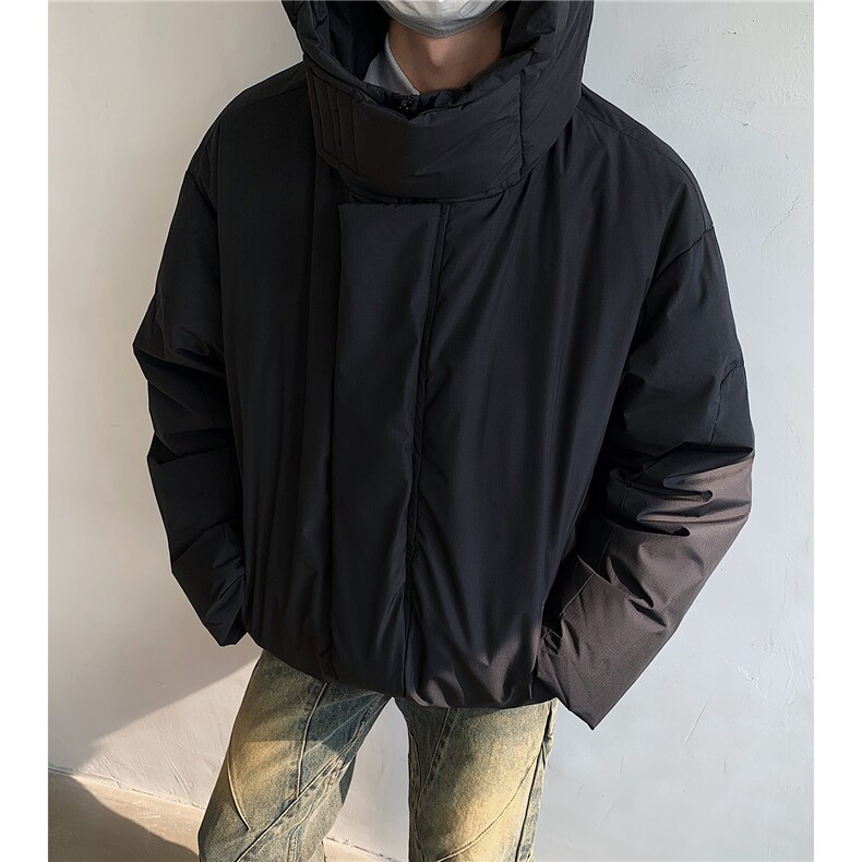 基础款工装棉服冬季情侣连帽宽松保暖外套休闲外套D387 P118图片