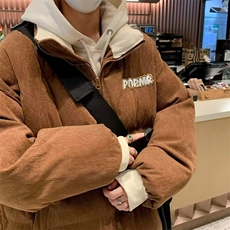 2024新款美式灯芯绒棉袄男冬季加厚棉服宽松棉衣外套MF253-P79，男装棉衣，星座412-3