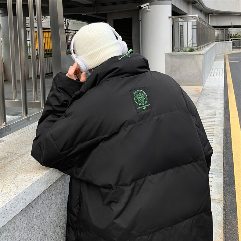 冬季假两件双门襟印花贴标白鸭绒羽绒服Y5804-p190【特价】,男装羽绒服,电商A007