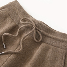 2025年秋季新款百搭女士抽绳长裤百搭直筒裤，女装休闲裤，品秋羊绒