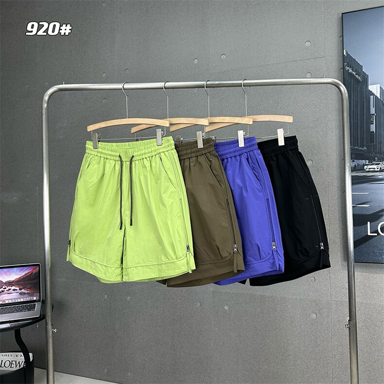 短裤工装男贴标拉链口袋休闲短裤沙滩裤DS-A329-K920-P50图片