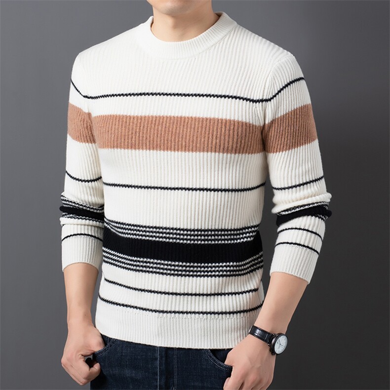 CA207033钱塘2020-2中年男士秋冬季厚款商务休闲羊毛衫P147,男装针织衫/毛衣,钱塘207-2