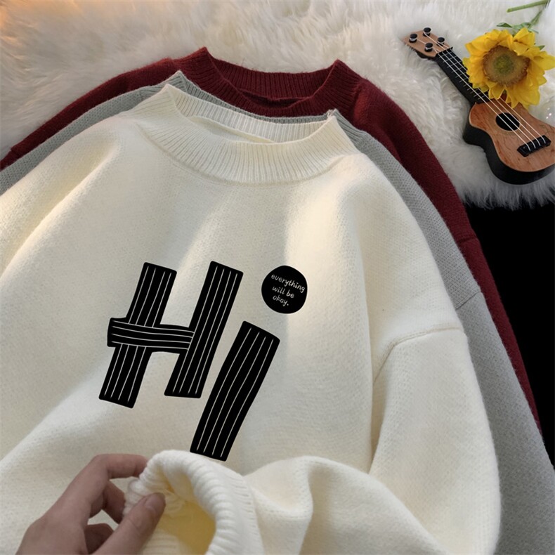 高质量！秋冬季半高领毛衣男士加绒加厚线衣男针织衫男DMY427-P45，男装针织衫/毛衣，电商B371