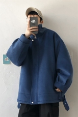 秋冬呢料港风ins纯色加厚羊羔毛短款男保暖棉衣A071-089-P125，男装棉衣，电商A071