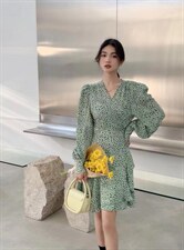 韩系小碎花仙仙裙，其它，昕叶良品