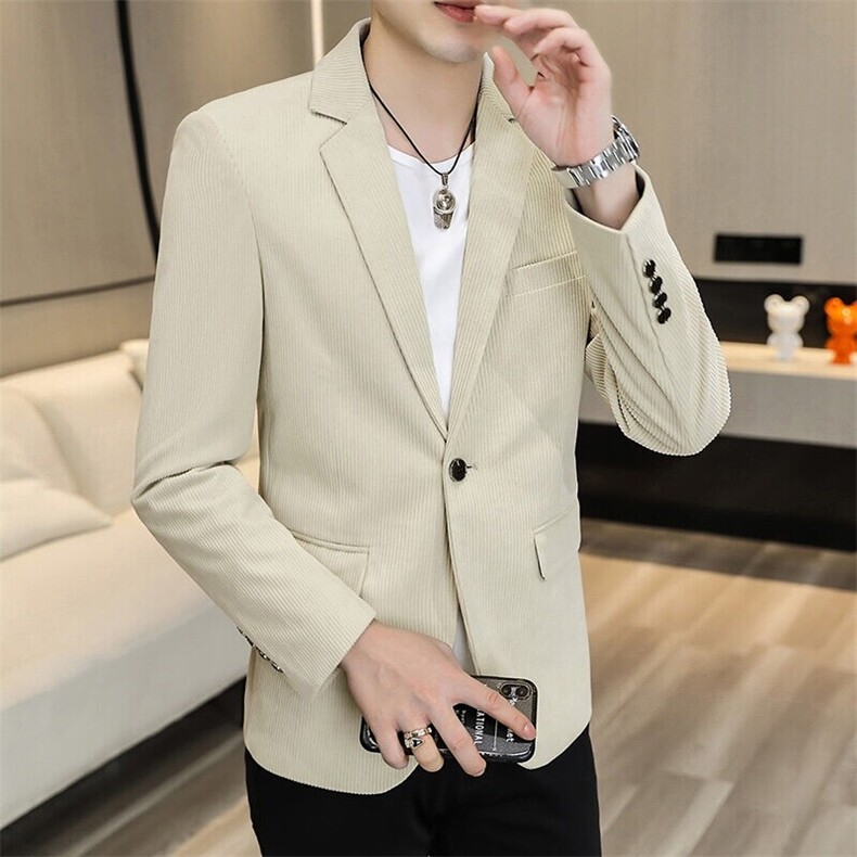 XZ8598P85新款灯芯绒休闲西装男外套韩版修身单西服上衣潮流韩版,男装西服,星座510A-2