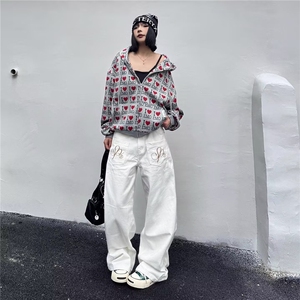 1506A/G83890/P49欧美街头潮牌反穿脏脏牛仔裤图片