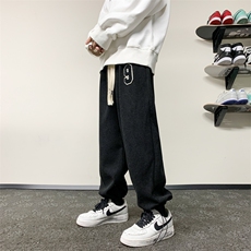 华夫格裤子男秋大码宽松直筒百搭休闲C551*P50控68加绒55，男装休闲裤，星座227-2