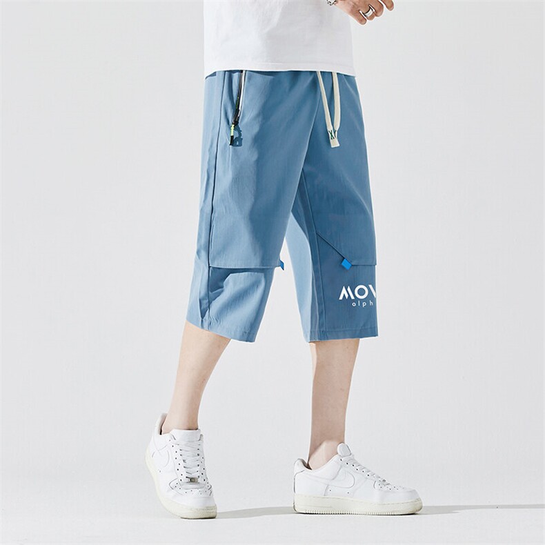 2025夏季新款男士七分裤时尚休闲马裤潮流男裤子KZ1082-P28,男装休闲裤,星座217-4