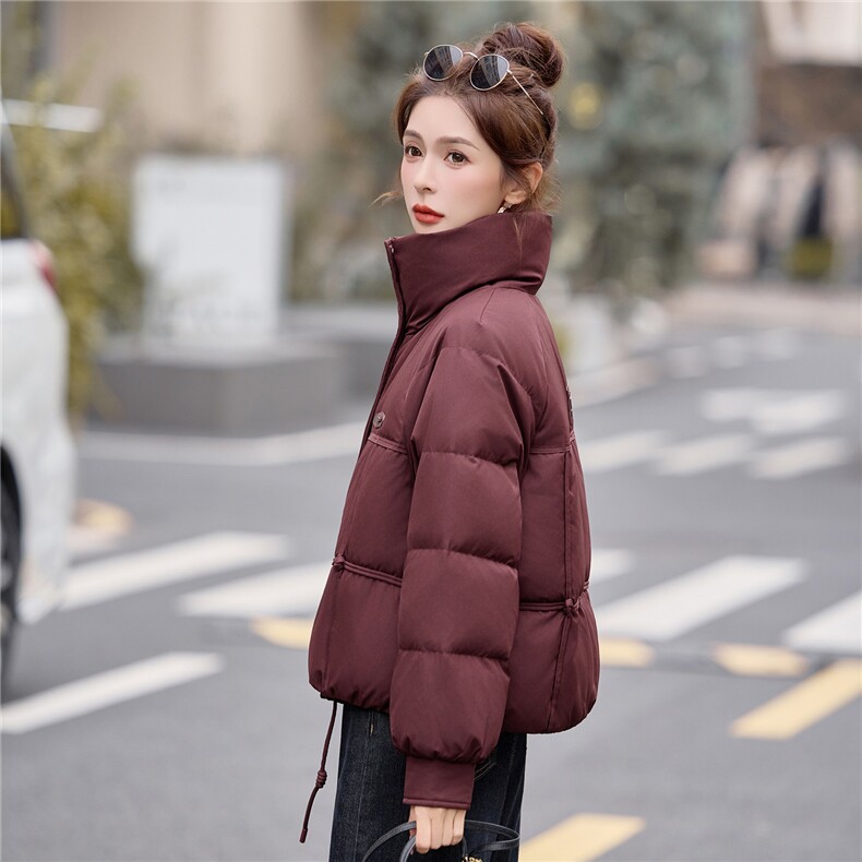 现货主推短款立领加厚保暖白鸭绒羽绒服女2025冬新款,女装羽绒服,余墨