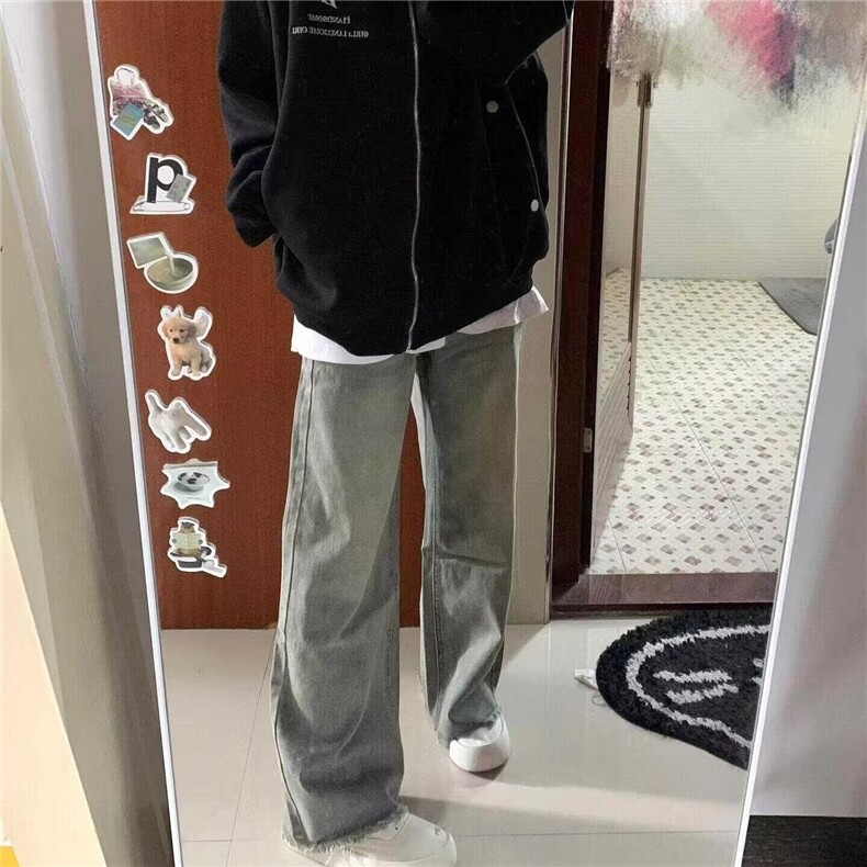 美式复古潮牌街头风开衫连帽加绒加厚卫衣男女2024春秋季宽松外套,男装夹克,星座506A