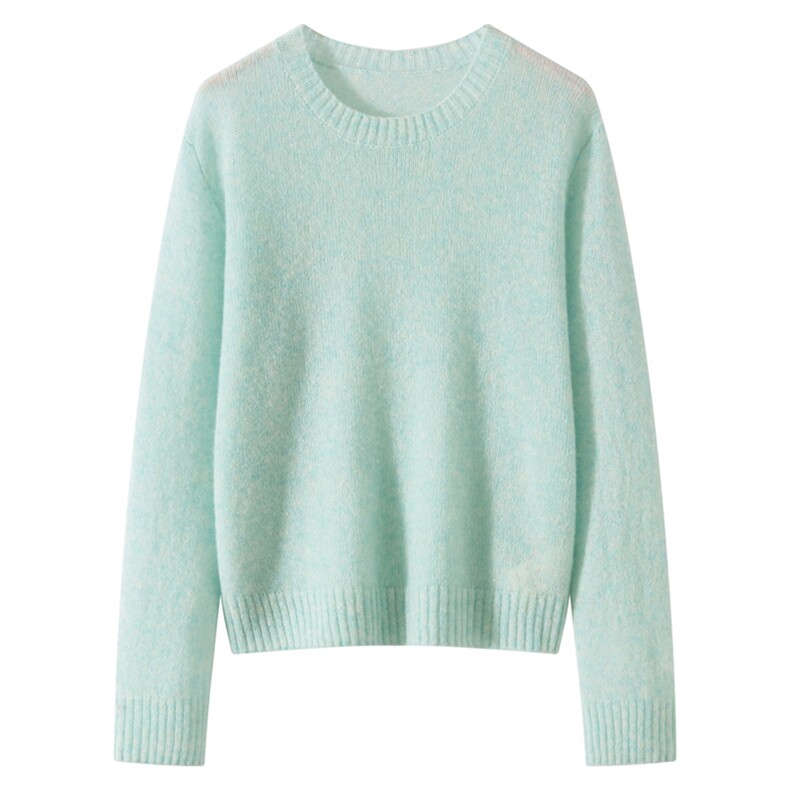 2026年秋季时尚百搭通勤简约休闲圆领，女装羊绒衫，多娇羊绒