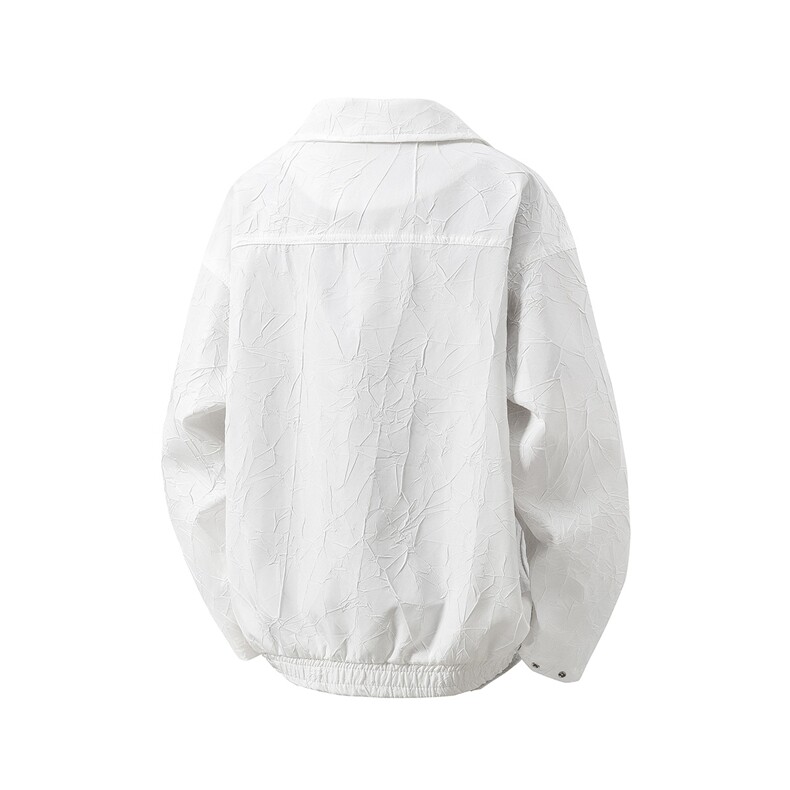 立体白底大码M-5XL情侣百搭夹克男：聚酯纤维JK8742P75控108,男装夹克,星座227-7