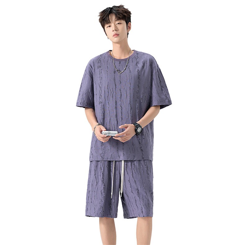 35523-P60大码控89大码夏季男士休闲套装,男装休闲套装,星座209
