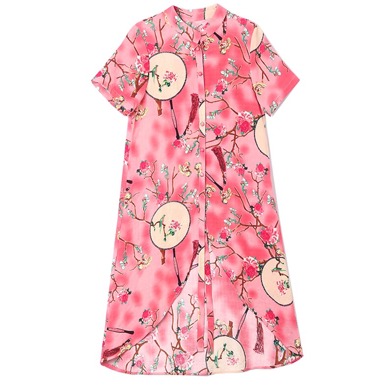 2021夏季新款大码女装简约个性时尚优雅气质宽松舒适中国风上衣，女装职业装，缘衣格