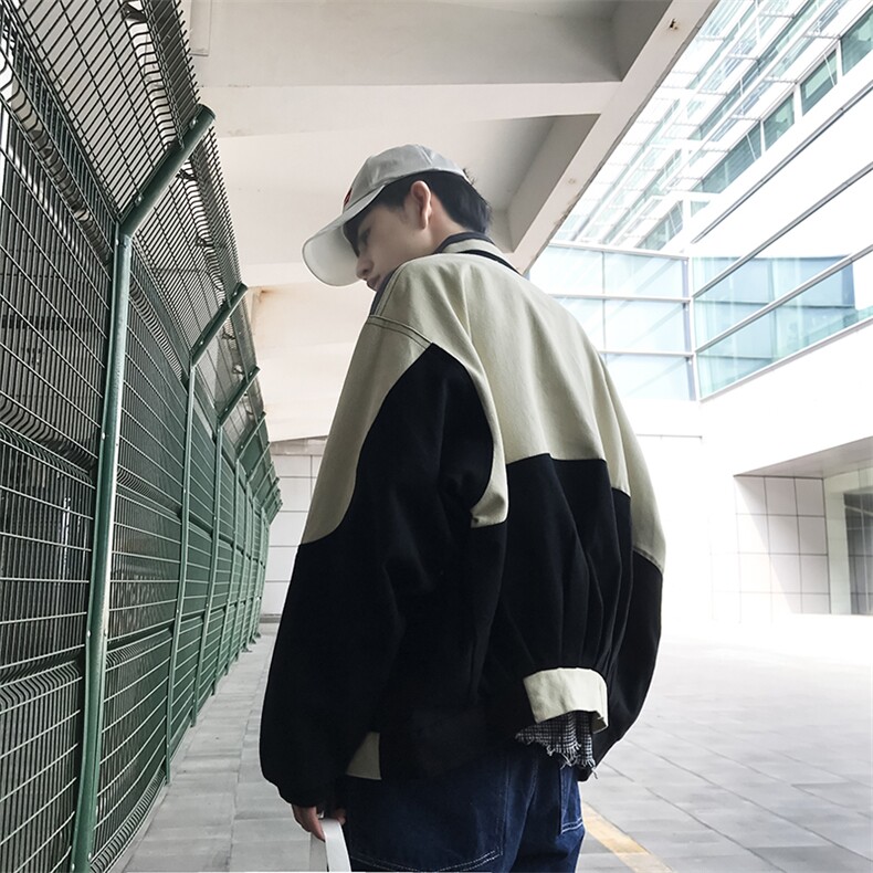 男士春秋季潮牌工装宽松外套男韩版潮流学生棒球服情侣JK0117-P50,男装夹克,星座308B-1
