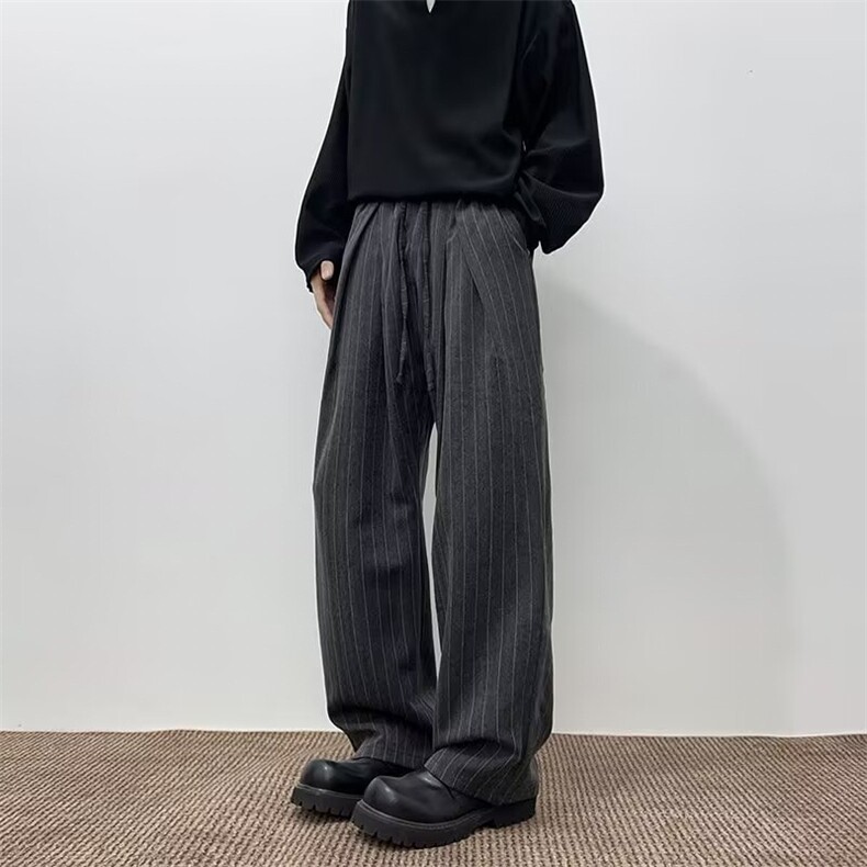 YC0858-P48复古渐变休闲裤男秋季2025新款宽松直筒潮牌酷帅长裤子,男装休闲裤,电商C233