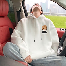 CM068P60新品重磅纯棉连帽卫衣秋冬外套卡通印花帽衫高街外套，男装卫衣，星座304A-1