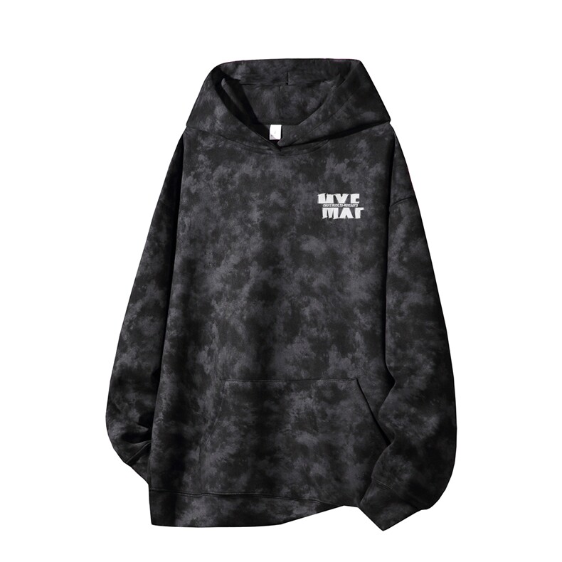 得物供货、重磅420克现货麂皮绒扎染卫衣HD019-1-WL25174ZR-P45,男装卫衣,电商019-1