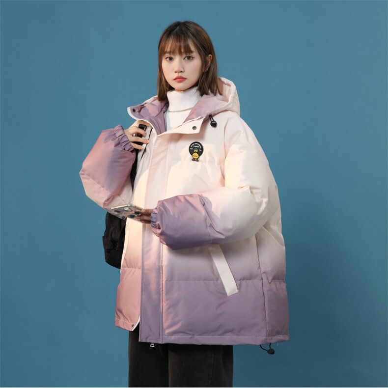 XZ-230-1MY01中性风青春活力简约扎染渐变休闲连帽棉服P128控158,男装棉衣,星座230-1