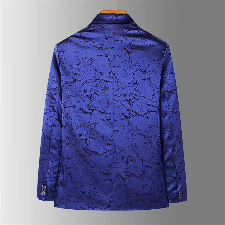 蓝色西装外套男士秋冬新款英伦休闲轻熟西服A056-9950P95,男装西服套装,电商A056