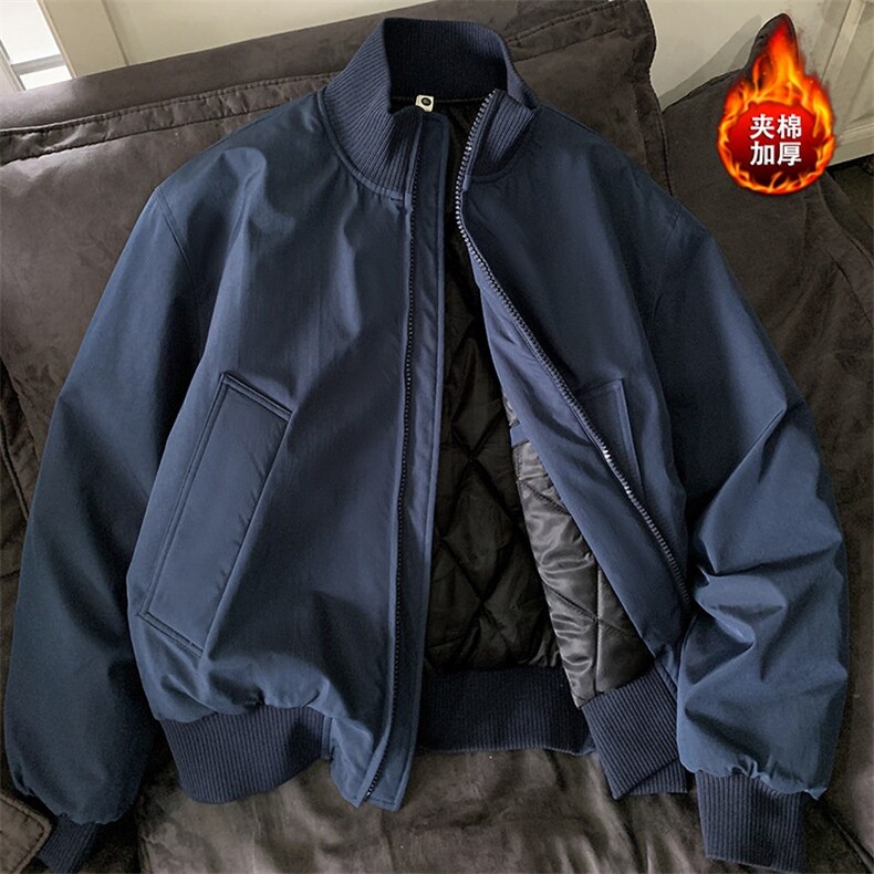 美式飞行夹克男冬季高级感痞帅加厚短款cleanfit外套TTF102 P65图片