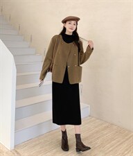 澳洋绒外套，其它，吉之红