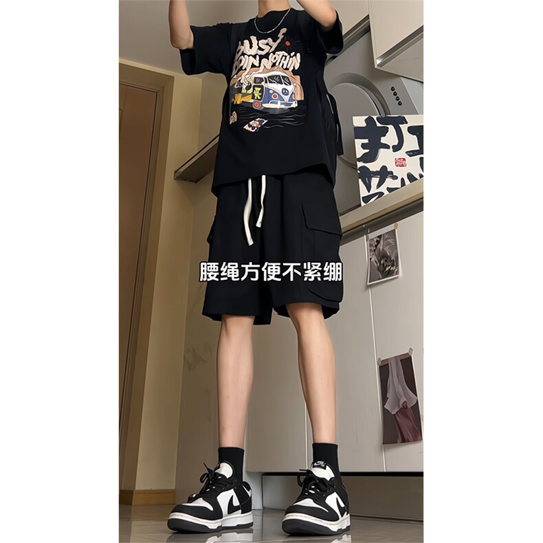 现货供视频纯棉水洗刺绣工装短裤A405特P40,男装牛仔裤,电商A309
