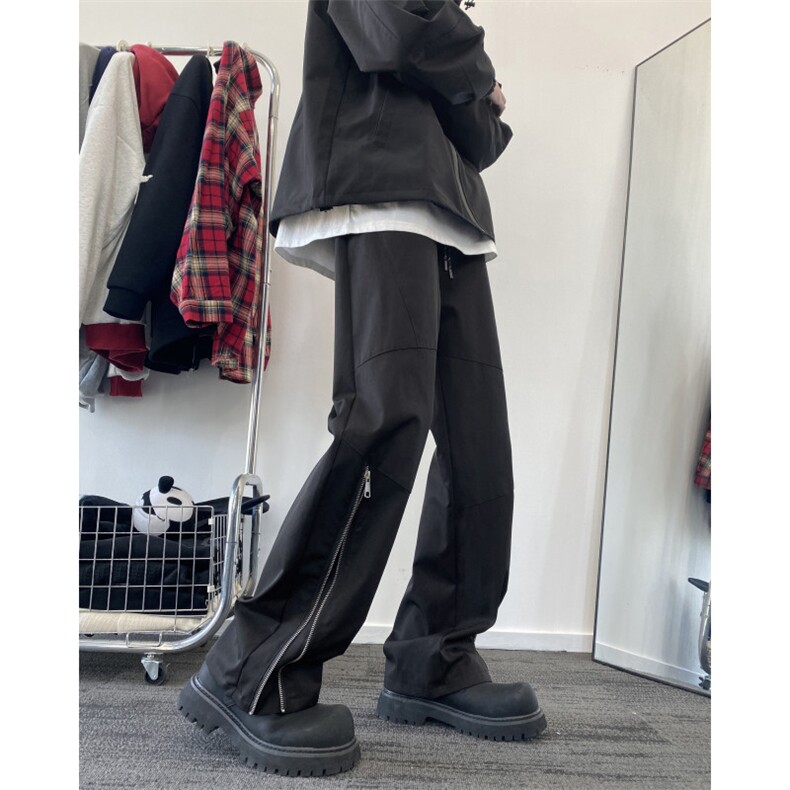 抖音品质春季新款机能拉链拼接宽松冲锋裤B315-K24025-p50控78,男装休闲裤,电商B315