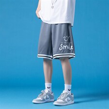 ！2023夏季男士速干短裤织带撞色五分裤宽松中裤DK501P25，男装休闲裤，电商B220