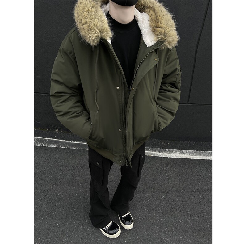 黑墙风 数据1 高质量加厚大毛领工装飞行服棉衣TBMY05-P148图片