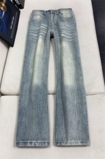 B221美式ins暗黑高街重工艺修身微喇牛仔裤LK25547-特P45控78，男装牛仔裤，电商B221
