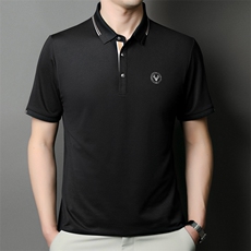 夏季男短袖T恤商务休闲男装中年翻领polo衫半袖上衣JD8633-P63，男装Polo衫，星座1105-3