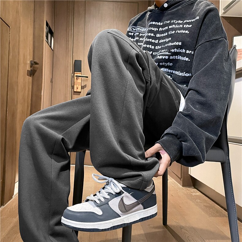 美式重磅休闲百搭舒适裤直筒工装裤时尚垂顺WK100特批35,男装休闲裤,星座718-1