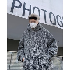 新款小香风连帽卫衣男秋冬重磅宽松套头长袖上衣RA288-P45加绒56，男装卫衣，星座1008
