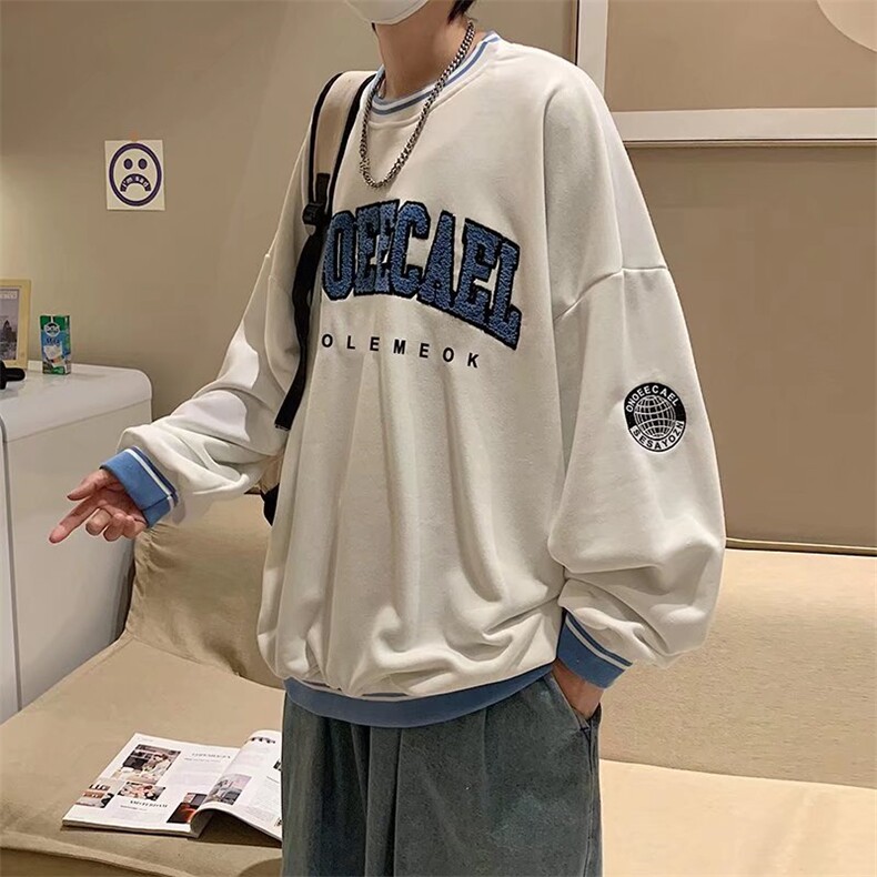 男春季新款卫衣仿棉毛巾绣卫衣W38P33,男装卫衣,星座1116-2